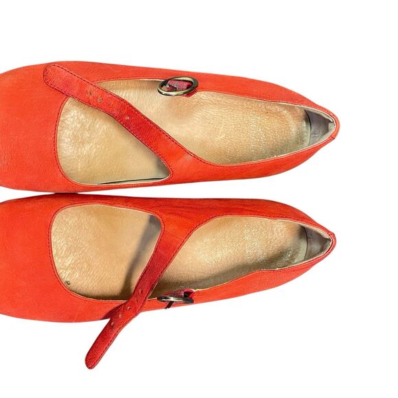 Dansko Womens Linette Red MilledNappa Clog -40 Mary Jane Hidden Heel - Picture 9 of 11